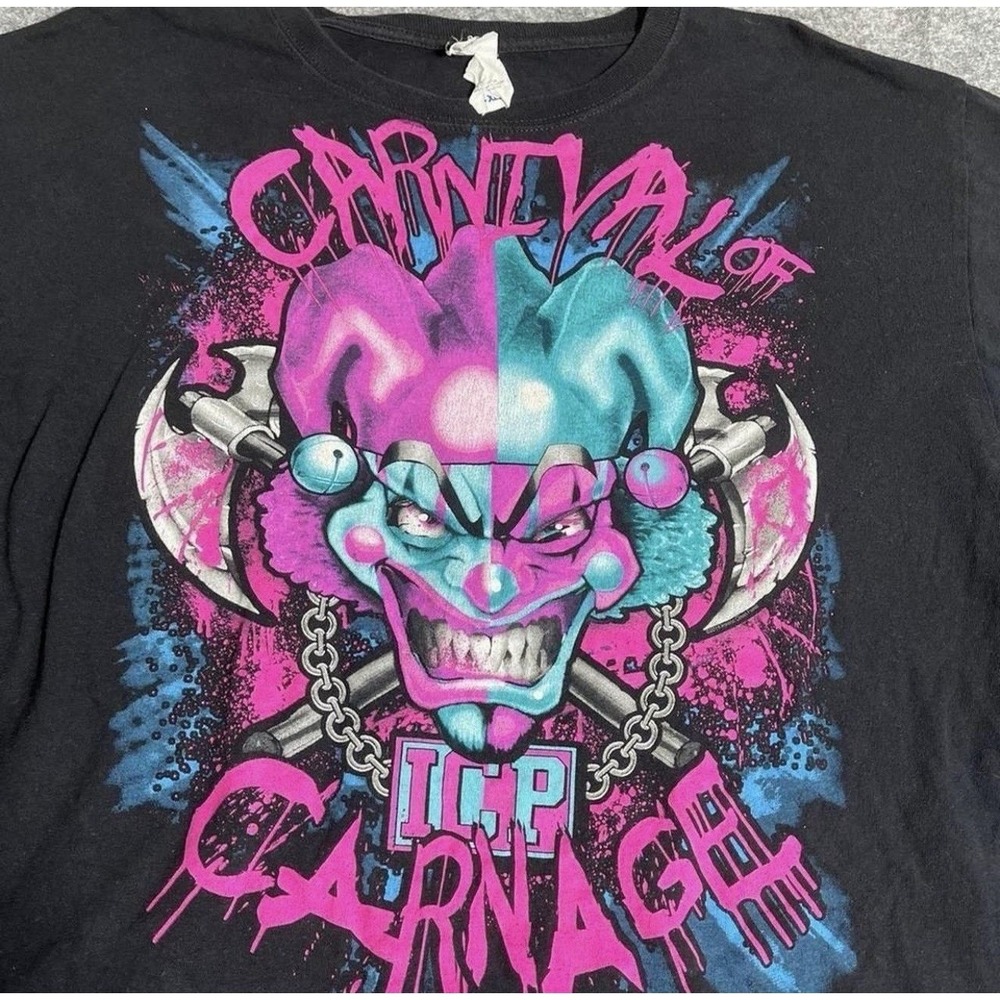 Vintage ICP Insane Clown Posse Carnival of Carnage T-Shirt Anvil Tag XL